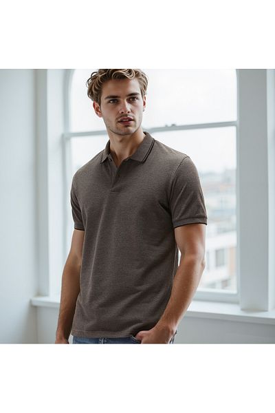 FAV Polo Neck T-Shirt with Short Sleeves