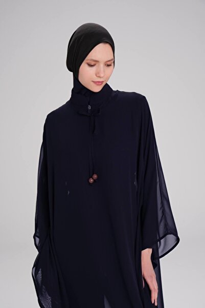 Haşema Lacivert Uzun Pareo 4093
