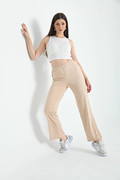 MOVİMENT Кам'яний рушник Тканина Широкі штани з в'язаним краєм