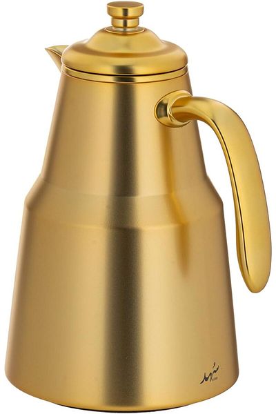 ALSAIF Coffee And Tea Vaccum Flask In Matt Gold / Leak-proof And Keeps Drinks Hot 0.65 Liter