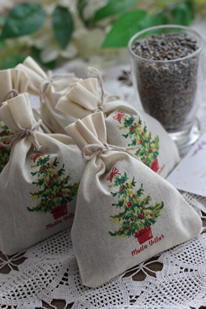 FRİG LAVANTA TASARIM HEDİYELİK Yılbaşı Lavanta Kesesi 5 Adet