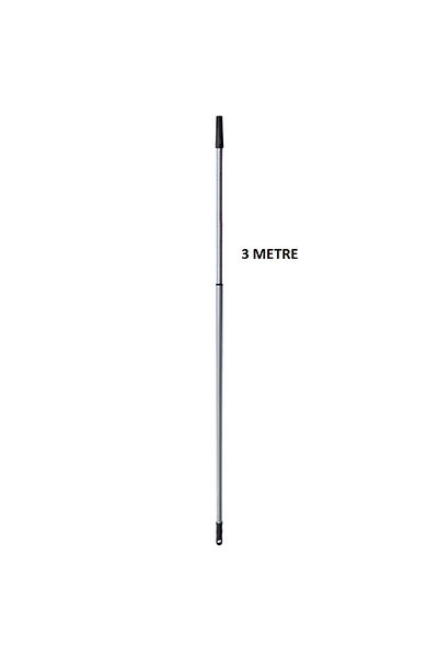 Omnisoft Metal Pole Handle with Telescopic Extension 3 Meters