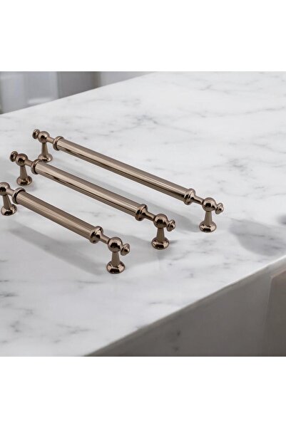 NZB Mobilya Çekmece Mutfak Dolabı Dolap Kulpları Kulbu Kulpu Bronz Metal Kulp 128 mm- 12.8 cm