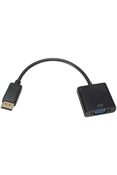 Other محول من DisplayPort (DP) ذكر إلى VGA أنثى، 15 سم، أسود - محول فيديو عالي الدقة