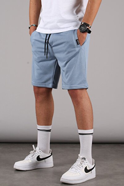 Madmext White-Blue-Burgundy Regular Fit 3-Piece Shorts Set 5790