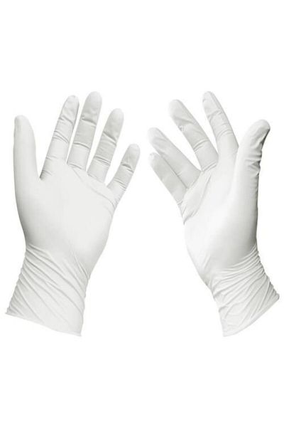 Omnipazar Karex Latex Powdered Gloves 100 Pack White Large