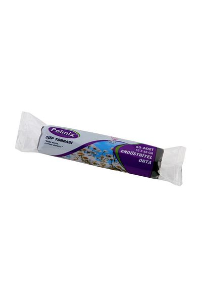Omnipazar Polmix End Medium Garbage Bag 55x60cm 20 Rolls 400 Pieces 3 Kg Black