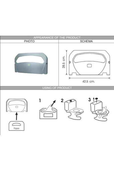 Vialli K7M Klozet Kapak Örtü Aparatı Metalik Plastik