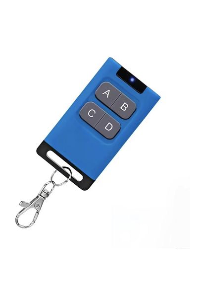 OEM Universal Remote Control for Gates and Barriers with 4 Buttons, Mbong®, 300-915Mhz, Blue