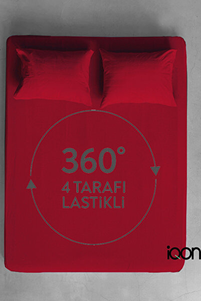 İQON Ranforce Woven Fitted Sheet Set Double - 21 Colors