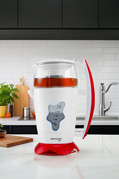 AWOX Dual Elektrikli Çay Makinesi Beyaz-kırmızı