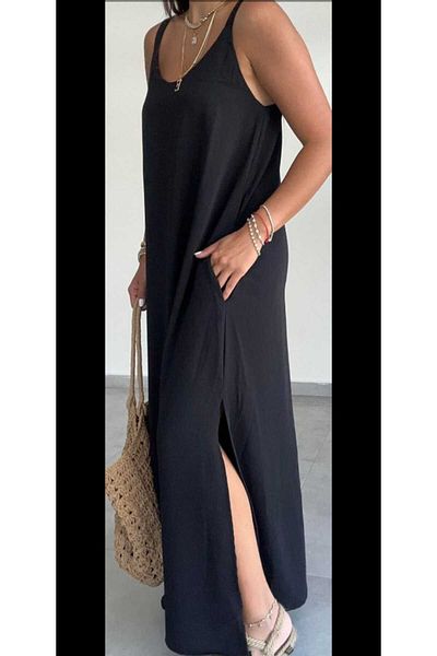 Fua Shop Γυναικείο υφασμάτινο Casual καλοκαιρινό μακρύ φόρεμα Aerobin
