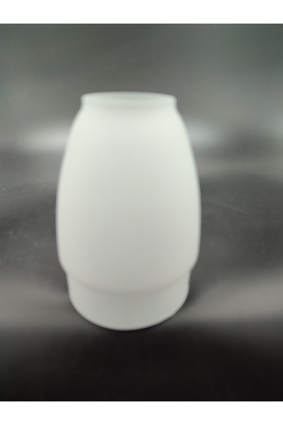 KUĞULU KÜÇÜK AVİZE CAMI.BEYAZ RENKTE.Mum ampule göre.(E.14)(Duy yuvası:3.00cm-h:11.00cm)