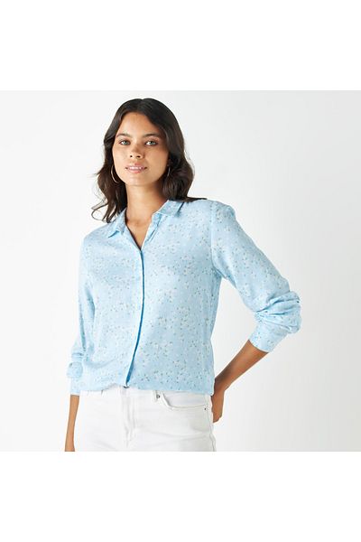 FAV All-Over Print Shirt with Long Sleeves