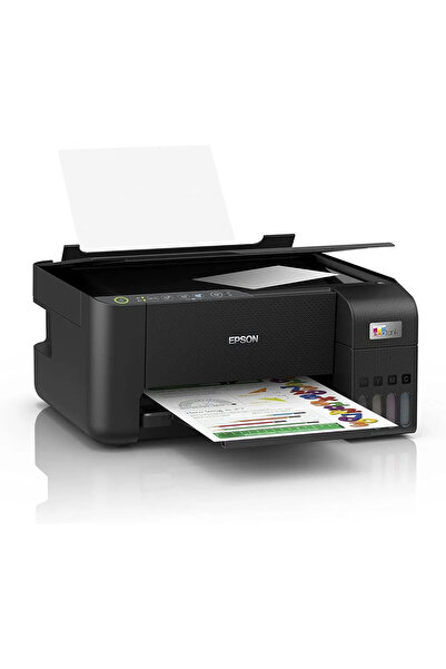 EPSON طابعة Ecotank L3250 متعددة الوظائف مزودة بخزان حبر وواي فاي وماسح ضوئي وناسخة (إصدار المملكة العربية السعودية)