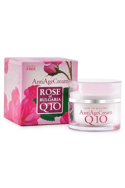 Biofresh Cremă anti-îmbătrânire cu Q10, Trandafir de Bulgaria, 50 ml