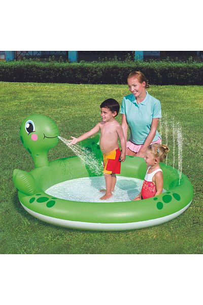 BESTWAY Interactive Turtle Play Pool 180X152X66Cm -26-53042