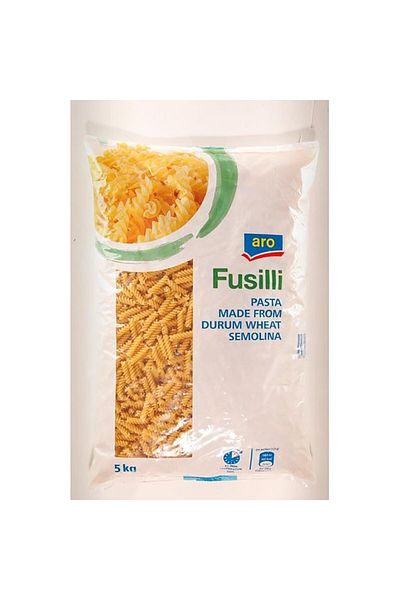 Aro Fusilli pasta, Aro, 5 kg