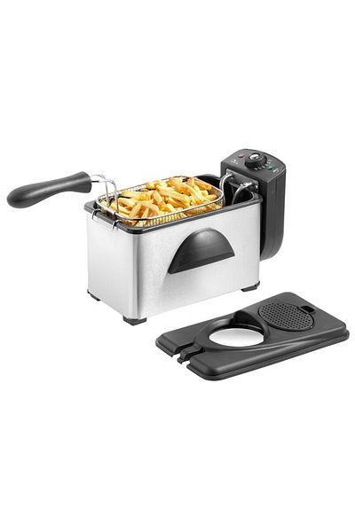LENTZ Friteuza Cu Ulei 10200, 3 Litri, 2000w, Termostat Cu Reglare Continua 150-190°,otel Inoxidabil