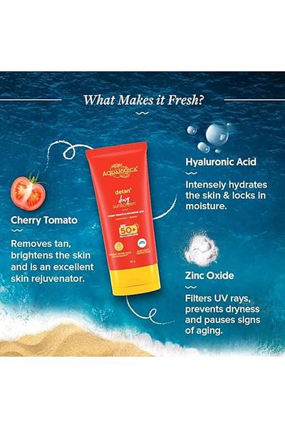 AQUALOGICA AQUALOGICA Detan+ Dewy Sunscreen 80gm