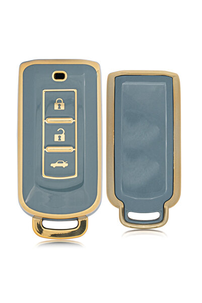 Rem Anahtar Oto Elektronik Anahtar غطاء حماية لمفتاح نانو ذكي بثلاثة أزرار من أوتلاندر - أزرق