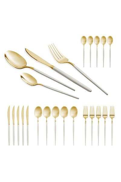 Berlinger Cutlery Set Sahara Collection 24-piece Polished Stainless Steel
