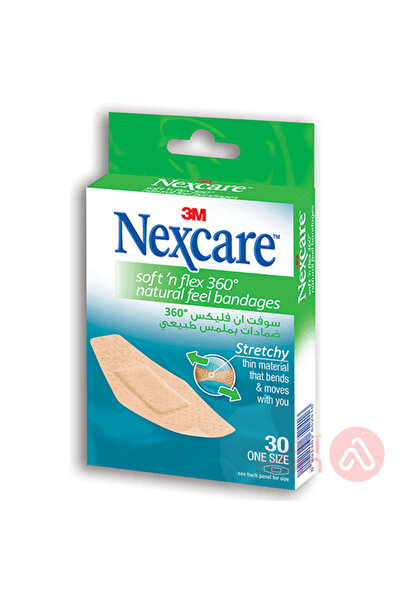 Nexcare شريط NEXCARE SOFT FLEX360NAT مقاس واحد 30 قطعة