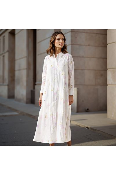 Iconic Iconic Floral Print Shirt Dress