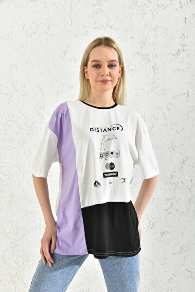 MOVİMENT Μπλουζάκι με κοντό μανίκι με λευκή στάμπα