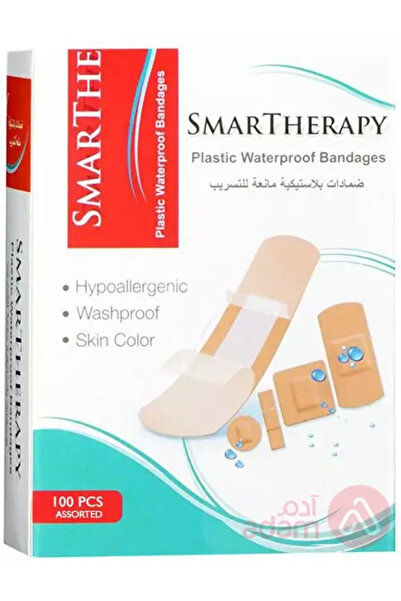 SMART THERAPY ضمادات بلاستيكية من سمارت ثيرابي، مزيج ١٠٠ قطعة