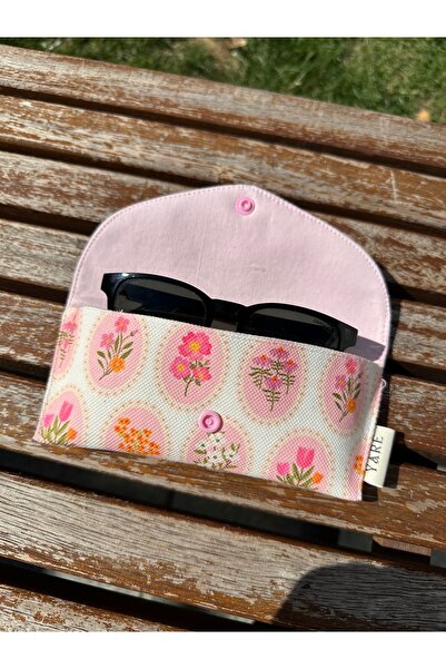 Yare Atelier Sunglasses Case, Patterned Sun, Prescription Glasses Carrying Case Snap Cover Design