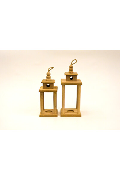 tahtavibe Direkli Fener Küçük Boy ve Büyük Boy Takım,Şamdan Mumluk,Ahşap Hedi...