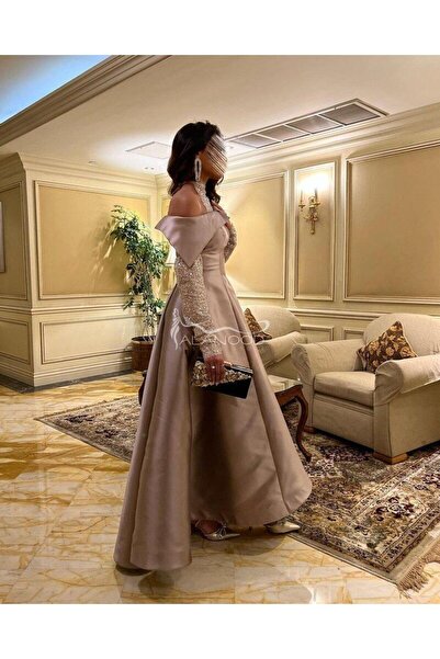 ALANOOD FASHION فستان سهرة طويل لامع: أناقة وجاذبية في ليلة مميزة