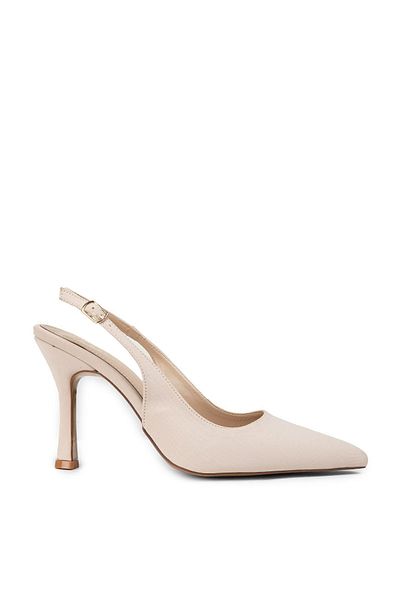 Deery Beige Women's Heeled Shoes