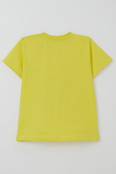 Breeze Boys T-shirt Forest Themed Funny Dinosaurs Printed 2-6 Years Old, Yellow