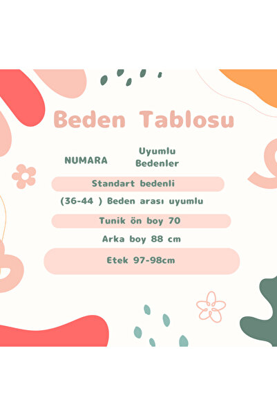 Enans Design 2'Li Etek Tunik Takımı,Kadın Etekli Takım