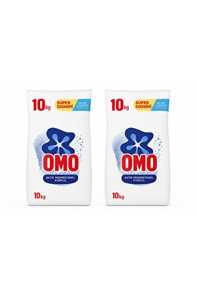 Omo Active Toz Çamaşır Deterjanı Beyazlar Ve Renkliler Için 10 kg 2 Adet
