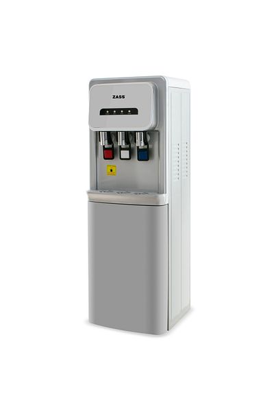 Zass Floor Water Dispenser Zwd 25 Wf Silver, Power 500w, With Water Filtration, Compressor Cooling