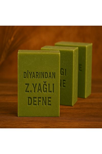 Diyarından Hatay Natural Olive Oil Laurel Soap 3 Pieces (375 Gr)