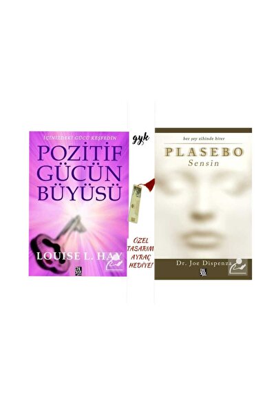 Diyojen Yayıncılık Pozitif Gücün Büyüsü+Plasebo Sensin ÖZEL TASARIM AYRAÇ HED...
