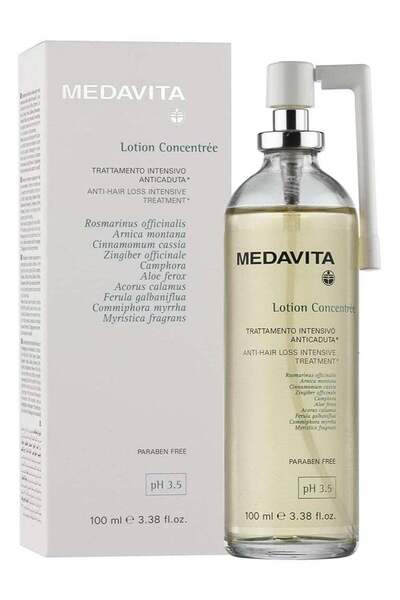 MEDAVITA بخاخ لوشن لعلاج تساقط الشعر، درجة حموضة 3.5، 100 مل