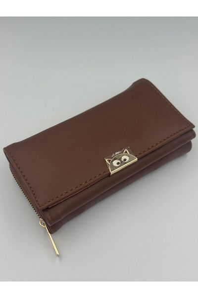 KIRASE Stylish and Multi-Pocket Quality Large Size Wallet with Cat Detail in New Colors