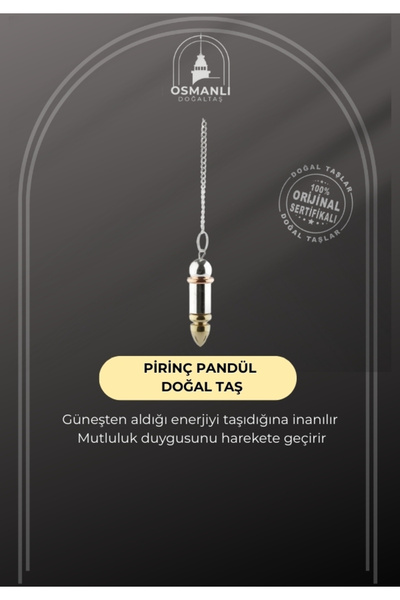 OSMANLI DOĞAL TAŞ Pirinç Pandül Doğal Taş