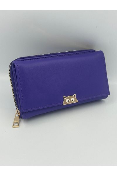 KIRASE Stylish and Multi-Pocket Quality Large Size Wallet with Cat Detail in New Colors