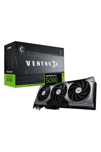 MSI بطاقة رسومات Ventus 3X GeForce RTX 5090 سعة 32 جيجابايت GDDR7 512 بت HDMI/DP