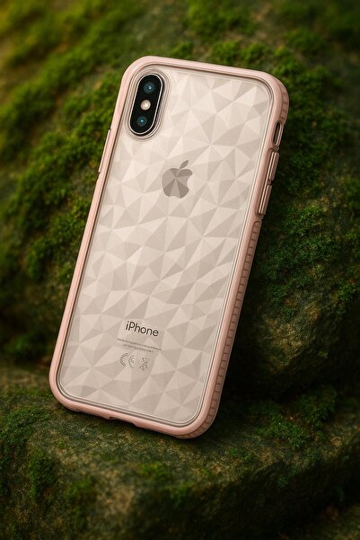 halkhouse Apple iPhone XS Max 6.5 Kılıf Esnek Renkli Kristal Görünüm Buzz Sil...