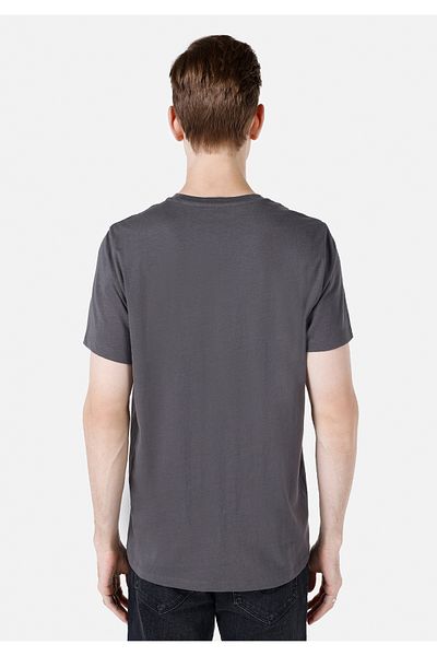 Colin's Regular Fit Round Neck Plain Men's Anthracite Short Sleeve T-Shirt