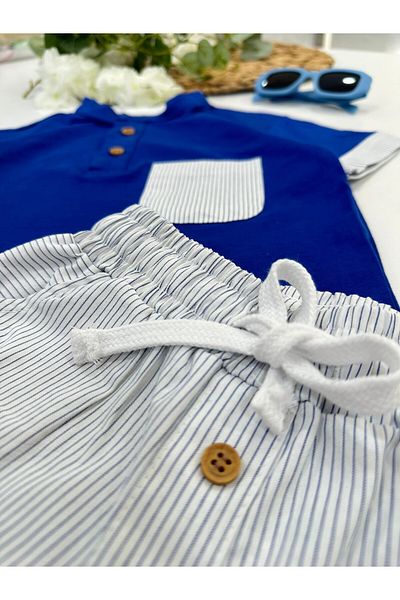 ChibuumKids Costum pentru băiat cu guler de judecător