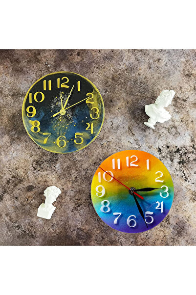 Siliko World Silikon Epoksi Saat Kalıbı 10cm