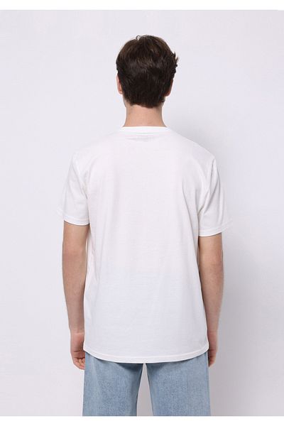 Colin's Regular Fit Round Neck Plain Men's White Short Sleeve T-Shirt